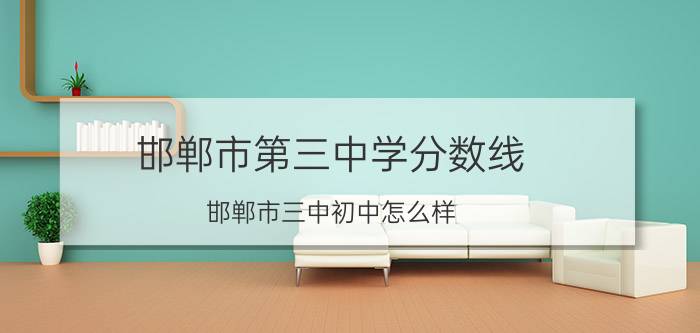 邯郸市第三中学分数线 邯郸市三中初中怎么样？